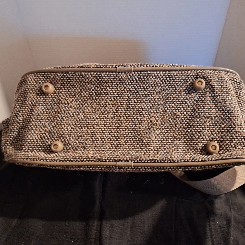 Jordache Textured Brown and Tan Messenger Bag